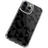 Black Geometric iPhone 13 Pro Clear Case