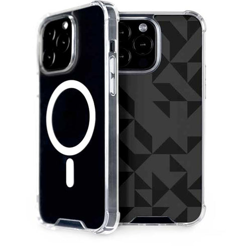 Black Geometric iPhone 13 Pro Max MagSafe Case