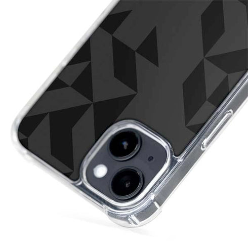 Black Geometric iPhone 15 Plus MagSafe Case