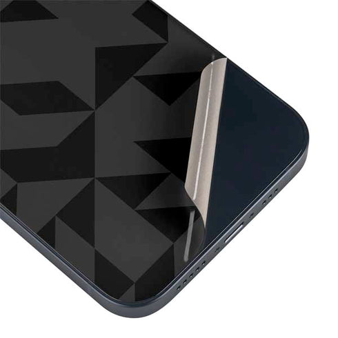 Black Geometric iPhone 14 Plus Skin