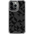 Black Geometric iPhone 14 Pro Clear Case