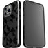 Black Geometric iPhone 15 Pro Impact Case