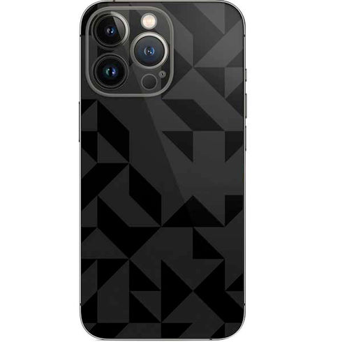 Black Geometric iPhone 14 Pro Skin