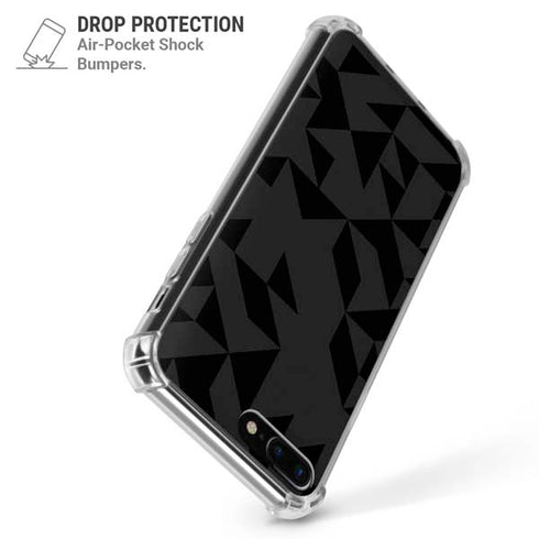 Black Geometric iPhone 7/8 Plus Clear Case