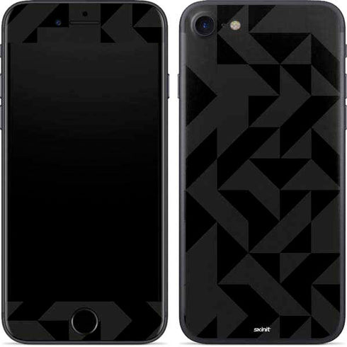 Black Geometric iPhone 8 Skin