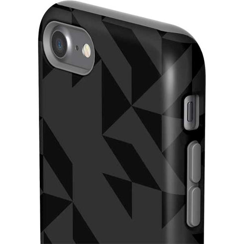 Black Geometric iPhone SE (2nd & 3rd Gen) Pro Case