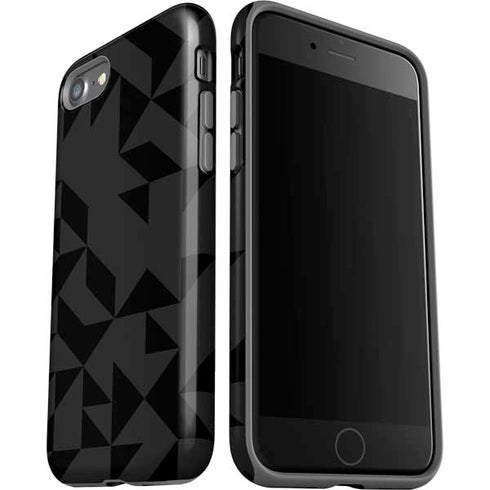 Black Geometric iPhone SE (2nd & 3rd Gen) Pro Case
