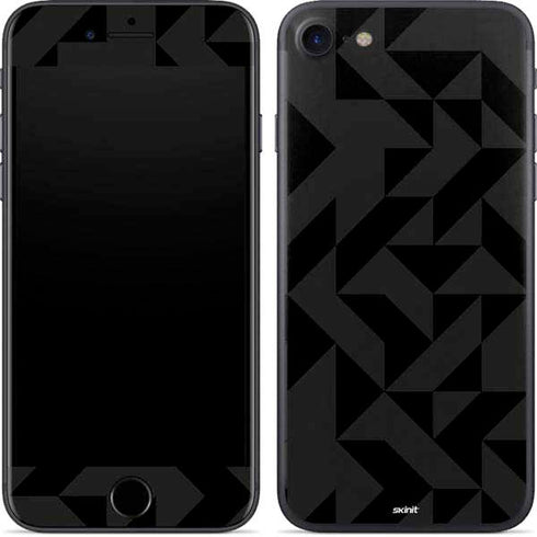 Black Geometric iPhone SE (2nd & 3rd Gen) Skin