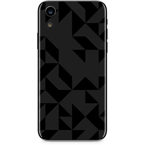Black Geometric iPhone XR Skin