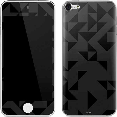 Black Geometric Apple iPod Skin