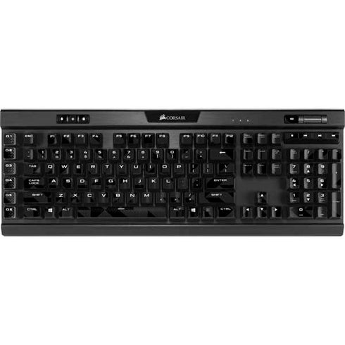 Black Geometric K95 RGB PLATINUM Mechanical Gaming Keyboard Skin