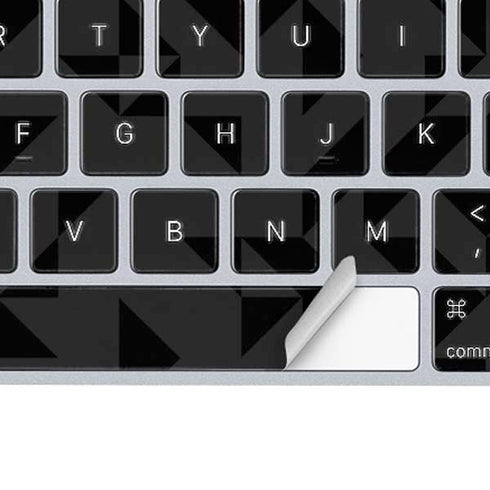 Black Geometric Magic Keyboard Skin