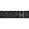 Black Geometric Magic Keyboard with Numeric Keypad Skin