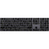 Black Geometric Magic Keyboard with Numeric Keypad Skin