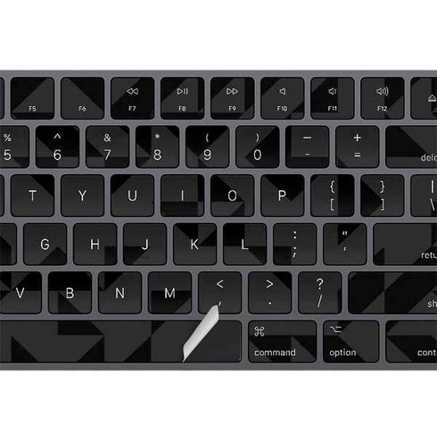 Black Geometric Magic Keyboard with Numeric Keypad Skin