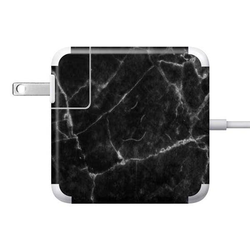 Black Marble 85W Power Adapter (15 and 17 inch MacBook Pro Charger) Skin