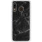 Black Marble Galaxy A20 Clear Case