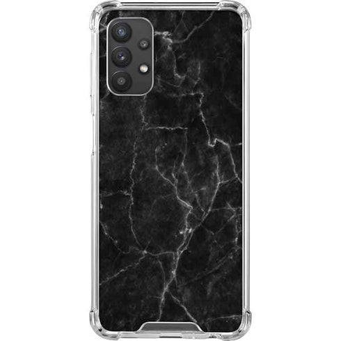 Black Marble Galaxy A32 5G Clear Case