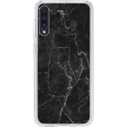 Black Marble Galaxy A50 Clear Case