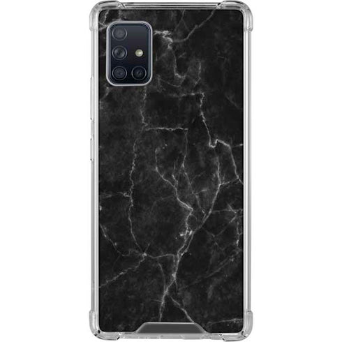 Black Marble Galaxy A51 5G Clear Case