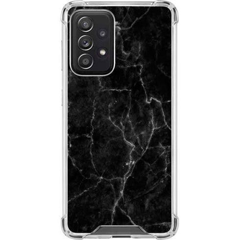 Black Marble Galaxy A52 5G Clear Case