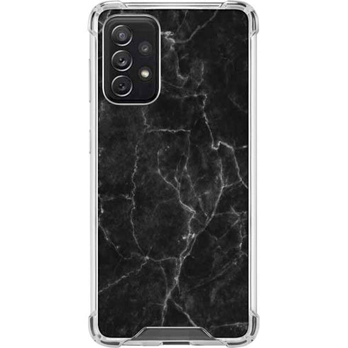 Black Marble Galaxy A72 5G Clear Case
