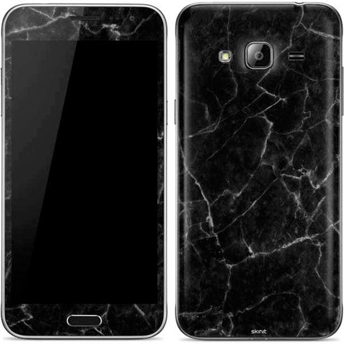 Black Marble Galaxy J3 Skin