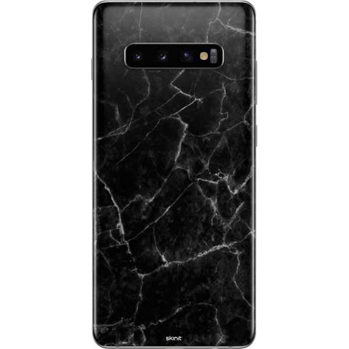 Black Marble Galaxy S10 Plus Skin