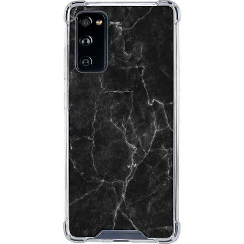 Black Marble Galaxy S20 FE Clear Case