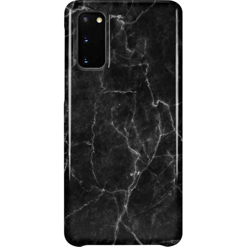 Black Marble Galaxy S20 Lite Case