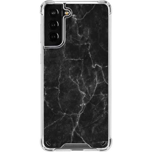 Black Marble Galaxy S21 Plus 5G Clear Case
