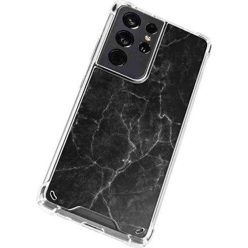 Black Marble Galaxy S21 Ultra 5G Clear Case
