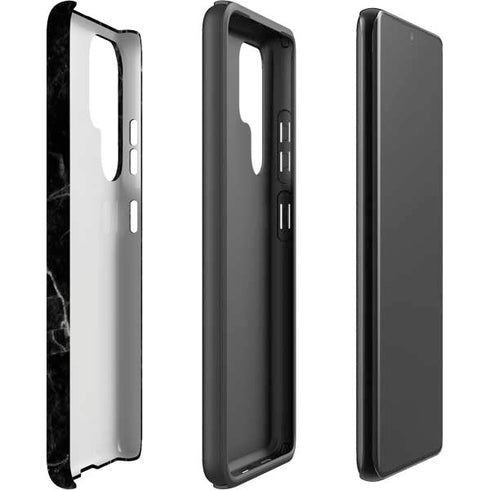 Black Marble Galaxy S22 Ultra Pro Case