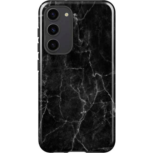 Black Marble Galaxy S23 Plus Pro Case