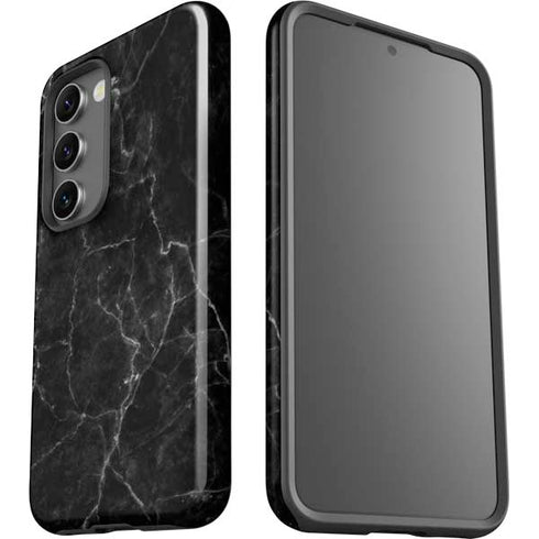 Black Marble Galaxy S23 Pro Case