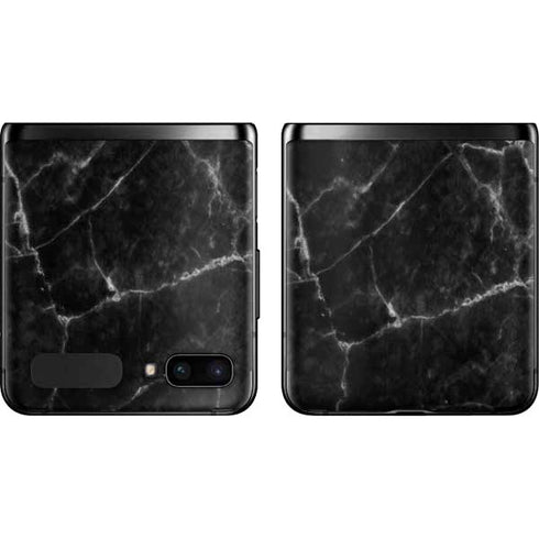 Black Marble Galaxy Z Flip Skin