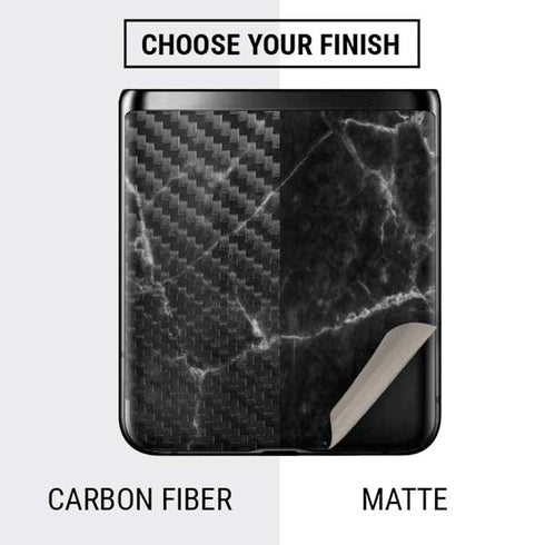 Black Marble Galaxy Z Flip Skin