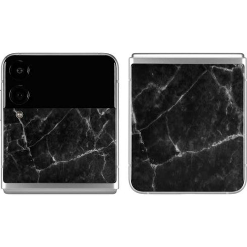 Black Marble Galaxy Z Flip4 5G Skin