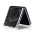 Black Marble Galaxy Z Flip5 5G Clear Case