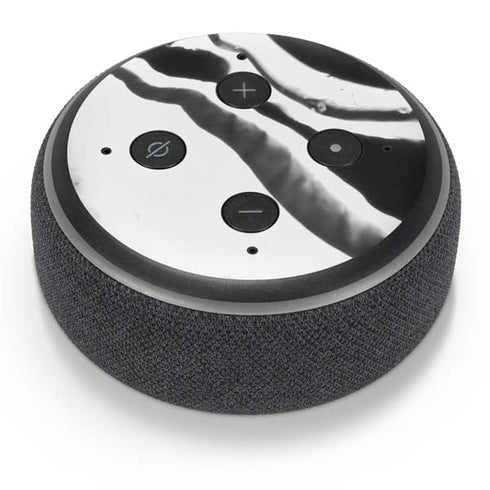 Black Marble Ink Amazon Echo Dot Skin