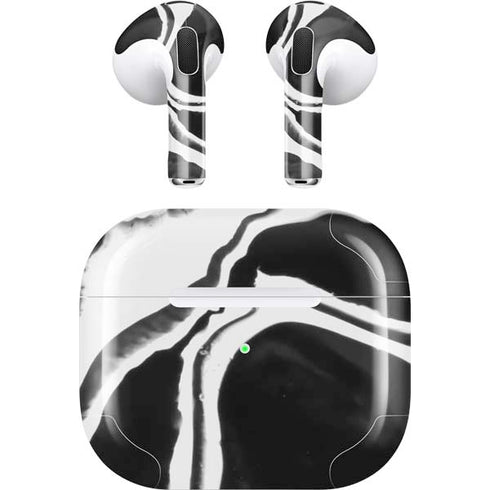 Black Marble Ink Apple AirPods (3rd Gen 2021) Skin
