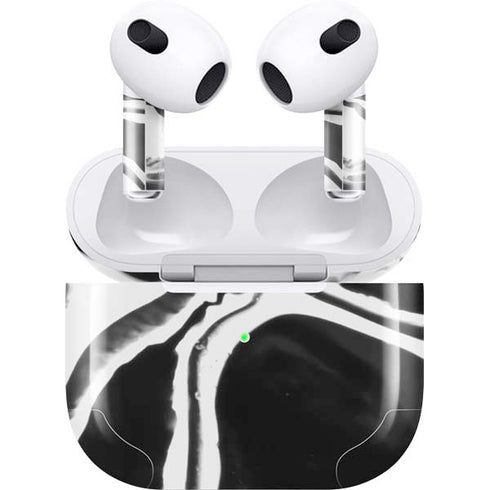 Black Marble Ink Apple AirPods (3rd Gen 2021) Skin