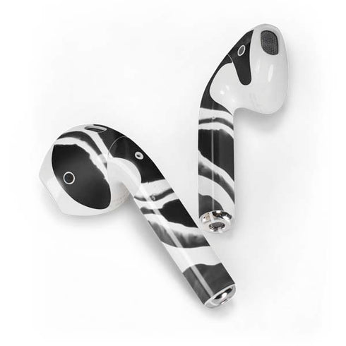 Black Marble Ink Apple AirPods Skin