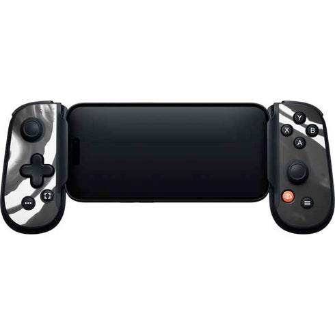 Black Marble Ink Backbone One for iPhone Game Controller Skin