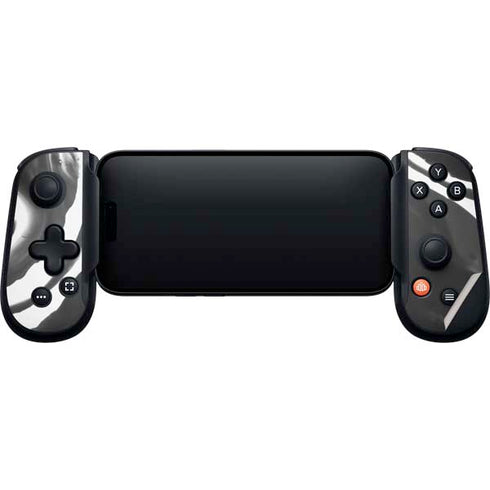 Black Marble Ink Backbone One for iPhone Game Controller Skin