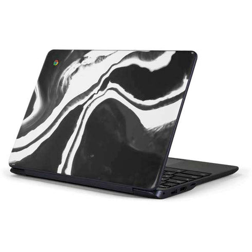 Black Marble Ink Samsung Chromebook Skin