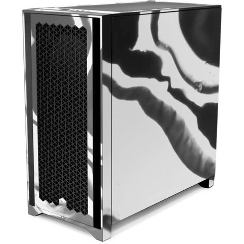 Black Marble Ink Corsair 4000D Tempered Glass Mid-Tower ATX Case Skin