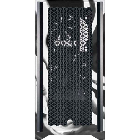Black Marble Ink Corsair 4000D Tempered Glass Mid-Tower ATX Case Skin