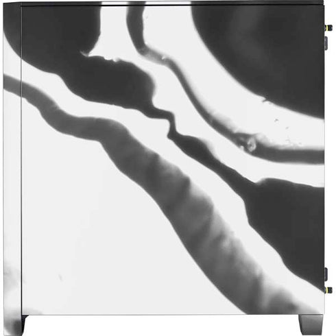 Black Marble Ink Corsair 4000D Tempered Glass Mid-Tower ATX Case Skin