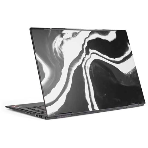 Black Marble Ink HP Envy Skin